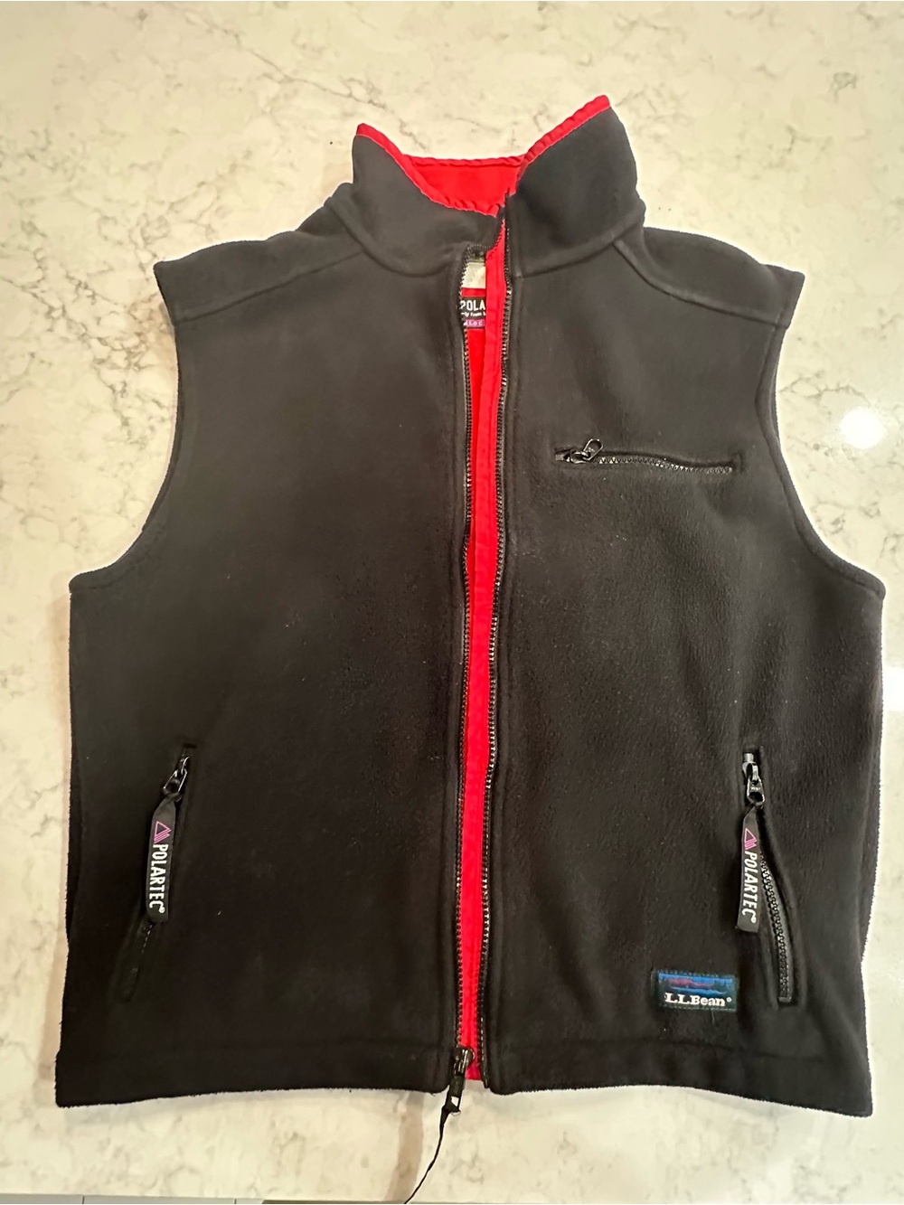 LL Bean 1990s Polartec Windbloc Fleece Vest
